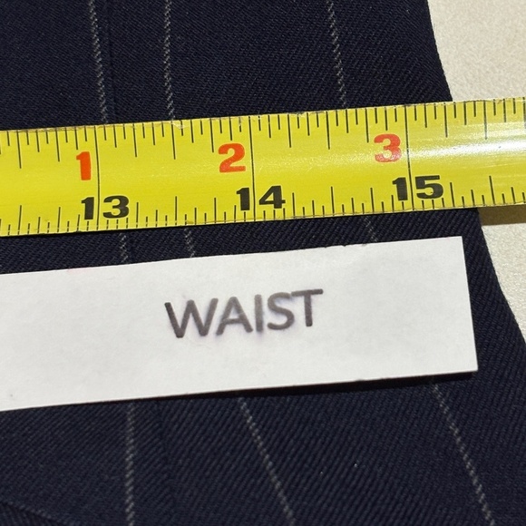 VTG Ralph Lauren Womens Black Label Wool Blazer Sz S Pinstripe Academia USA made - Picture 8 of 12